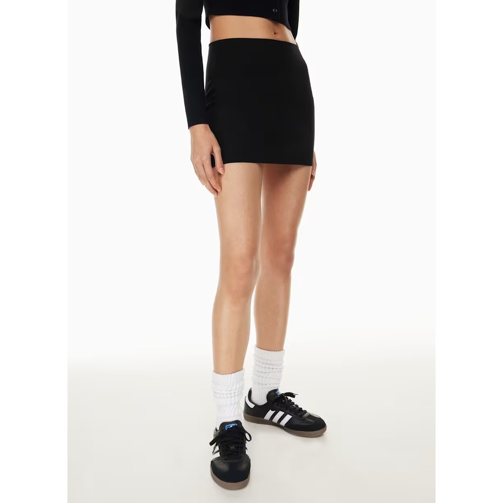 SUNDAY BEST Aritzia Sz S Nora Skirt Black High-Rise Mini Stretch Bodycon